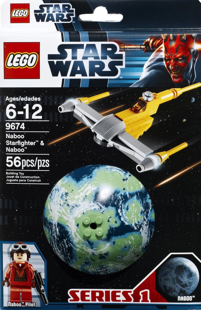 Lego Star Wars Naboo Starfighter & Naboo 9674
